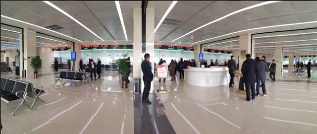 泰州黃橋政務(wù)服務(wù)中心100窗口排隊(duì)叫號系統(tǒng)、觸摸查詢系統(tǒng)